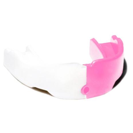 Protetor Bucal Dual Color Profissional Prottector Branco e Rosa Menor preço em Protetor Bucal Dual Color Profissional Prottector Branco e Rosa