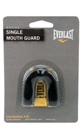 Protetor Bucal Preto Simples Oficial - Everlast Menor preço em Protetor Bucal Preto Simples Oficial - Everlast