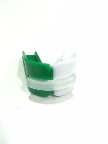 Protetor Bucal Starflex Duplo Branco/verde Menor preço em Protetor Bucal Starflex Duplo Branco/verde