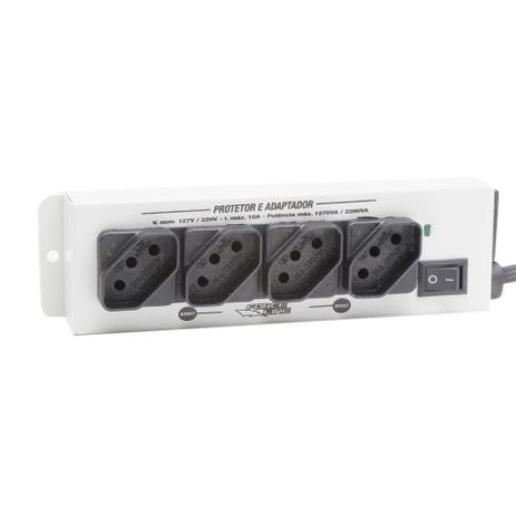 Protetor Contra Surtos E Adaptador com 4 Tomadas Ref. 517 - Force Line Menor preço em Protetor Contra Surtos E Adaptador com 4 Tomadas Ref. 517 - Force Line