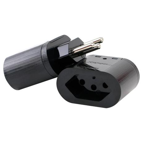 Menor preço em Protetor Contra Surtos Elétricos Clamper Pocket 3 Pinos, Monopolar, 20A, Bivolt, Preto - 11655