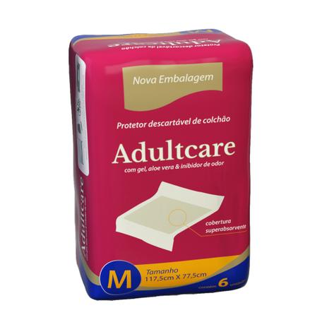 Protetor de Colchão Descartável Adultcare 6 Unidades - Incofral Menor preço em Protetor de Colchão Descartável Adultcare 6 Unidades - Incofral