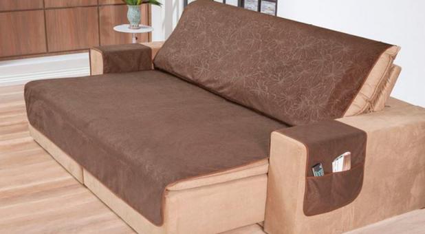 Protetor De Sofá Retrátil E Reclinável Para Assento De 2,40m - Azul Marinho  em Promoção | Ofertas na Americanas