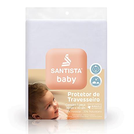 Protetor de travesseiro impermeável baby - santista Menor preço em Protetor de travesseiro impermeável baby - santista