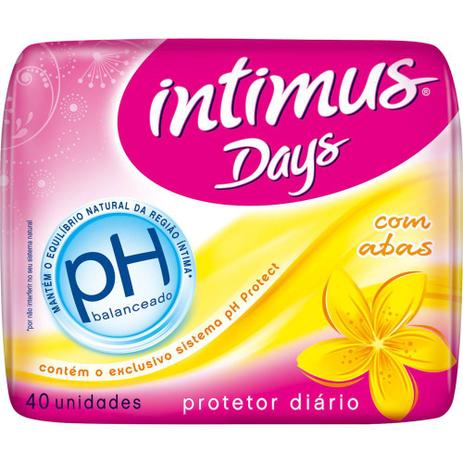 Protetor Diário Intimus Days com Abas sem Perfume Ph 40 Unidades é boa?
