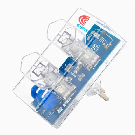 Protetor DPS Clamper Energia 2 Bivolt Transparente 2 Tomadas 3 Pinos Padrão Brasileiro - 009368 Menor preço em Protetor DPS Clamper Energia 2 Bivolt Transparente 2 Tomadas 3 Pinos Padrão Brasileiro - 009368