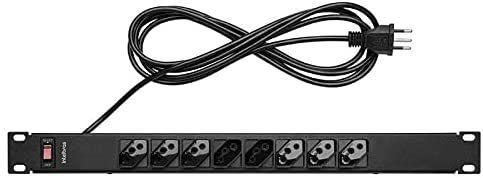 Protetor Eletrônico 8 Tomadas para Rack Epr 208 Preto Intelbras Menor preço em Protetor Eletrônico 8 Tomadas para Rack Epr 208 Preto Intelbras