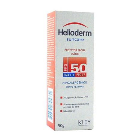 Protetor Facial Helioderm Suncare FPS 50 - 50g - Kley Hertz é boa?