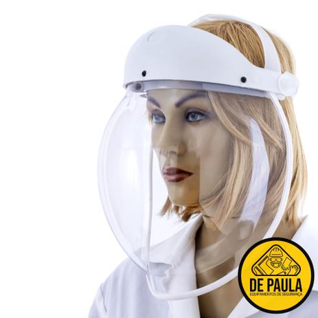 Protetor facial visor transparente bolha branco médicos enfermeiros - Silominas Menor preço em Protetor facial visor transparente bolha branco médicos enfermeiros - Silominas