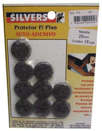 Protetor para Piso Redondo Preto Auto-adesivo 2,6cm Silvers - Preto / 2,6 Cm Menor preço em Protetor para Piso Redondo Preto Auto-adesivo 2,6cm Silvers - Preto / 2,6 Cm