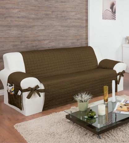 Protetor Para Sofá De 03 Lugares Com Assento De 1,50m Com Laços No Braço E Fitas No Encosto Tabaco - Enxovais ibitinga é boa?