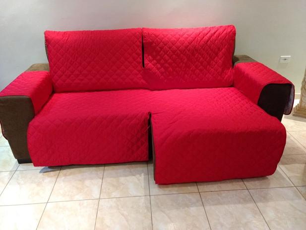 Protetor Para Sofa Retratil Reclinavel De 2 Modulos Assento De 2,60M Sem Contar Os Braços Vermelho - Enxovais ibitinga é boa?