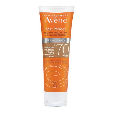 Protetor Solar Clareador Avene Mat Perfect FPS 70 40g - Avène Menor preço em Protetor Solar Clareador Avene Mat Perfect FPS 70 40g - Avène