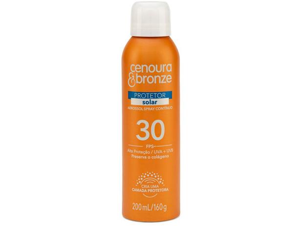 Protetor Solar Corporal Cenoura & Bronze - FPS 30 Aerossol Spray Contínuo 200ml