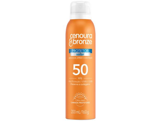 Protetor Solar Corporal Cenoura e Bronze - FPS 50 Aerosol Spray Contínuo 200ml é boa?