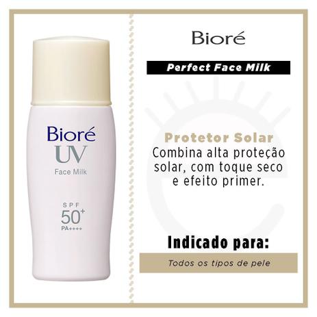 Protetor Solar Facial Bioré Face Milk UV Perfect 50 FPS