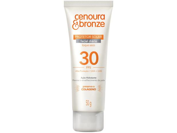 Protetor Solar Facial Cenoura & Bronze - FPS 30 Diário 50g é boa?