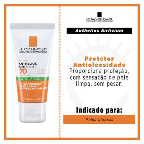 Protetor Solar Facial La Roche-Posay – Anthelios Airlicium FPS 70