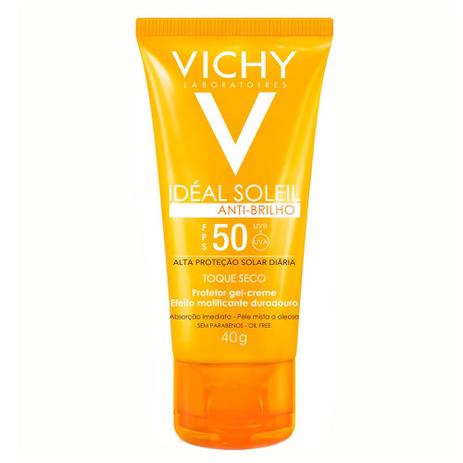 Protetor Solar Facial Vichy - Idéal  Soleil Toque Seco FPS 50