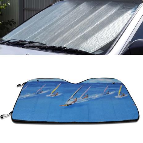 Protetor Solar Para-brisa Quebra Sol Dobrável Universal Estampa Wind Surf Prata com Suporte Ventosa - Tech one Menor preço em Protetor Solar Para-brisa Quebra Sol Dobrável Universal Estampa Wind Surf Prata com Suporte Ventosa - Tech one