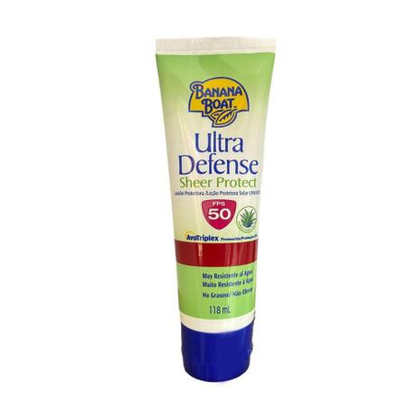 Protetor Solar Ultra Defense Loção Banana Boat FPS 50 118ml Menor preço em Protetor Solar Ultra Defense Loção Banana Boat FPS 50 118ml