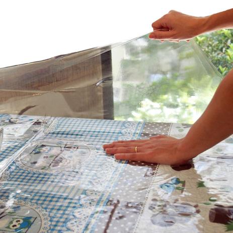 Protetor Toalha de Mesa Plástico Transparente 2,10x1,40 PVC - Vida Pratika Menor preço em Protetor Toalha de Mesa Plástico Transparente 2,10x1,40 PVC - Vida Pratika