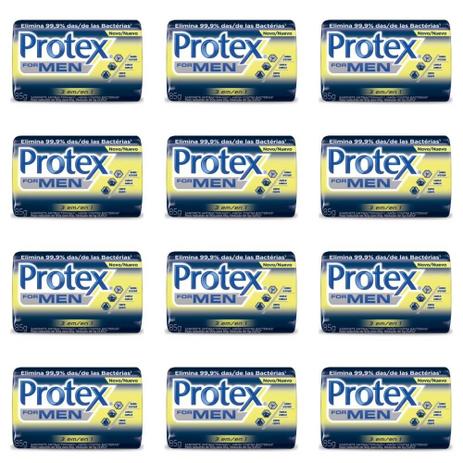 Protex 3em1 Men Sabonete 85g (Kit C/12) Menor preço em Protex 3em1 Men Sabonete 85g (Kit C/12)