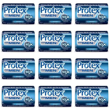 Protex Men Sport Sabonete 85g (Kit C/12) Menor preço em Protex Men Sport Sabonete 85g (Kit C/12)