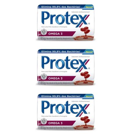 Protex Omega 3 Sabonete 85g (Kit C/03) Menor preço em Protex Omega 3 Sabonete 85g (Kit C/03)