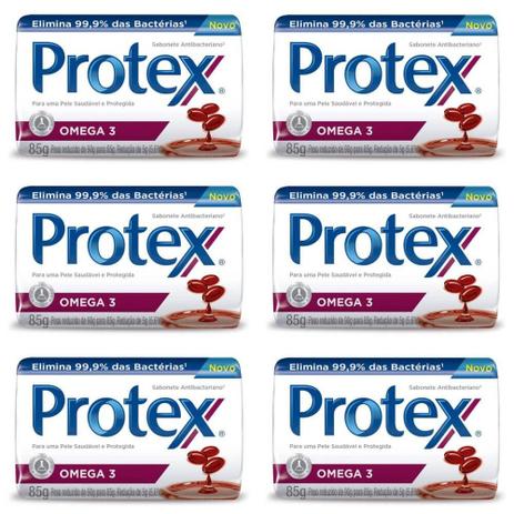 Protex Omega 3 Sabonete 85g (Kit C/06) Menor preço em Protex Omega 3 Sabonete 85g (Kit C/06)