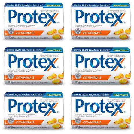 Protex Vitamina E Sabonete 85g (Kit C/06) Menor preço em Protex Vitamina E Sabonete 85g (Kit C/06)