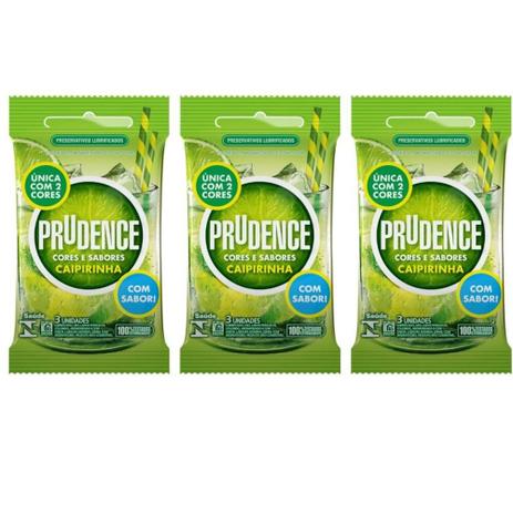 Prudence Aroma Sabor Caipirinha Preservativos C/3 (Kit C/03) Menor preço em Prudence Aroma Sabor Caipirinha Preservativos C/3 (Kit C/03)