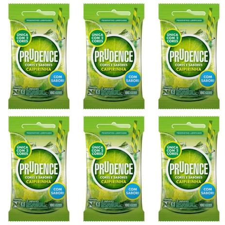 Prudence Aroma Sabor Caipirinha Preservativos C/3 (Kit C/06) Menor preço em Prudence Aroma Sabor Caipirinha Preservativos C/3 (Kit C/06)