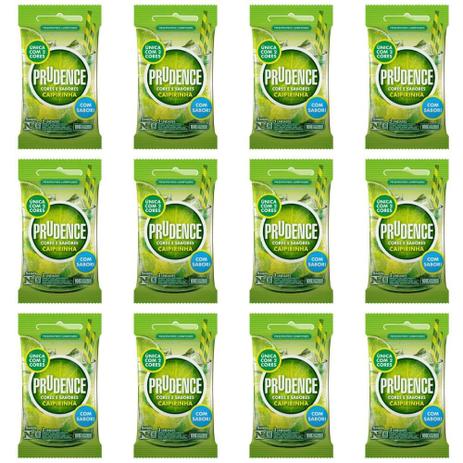 Prudence Aroma Sabor Caipirinha Preservativos C/3 (Kit C/12) Menor preço em Prudence Aroma Sabor Caipirinha Preservativos C/3 (Kit C/12)