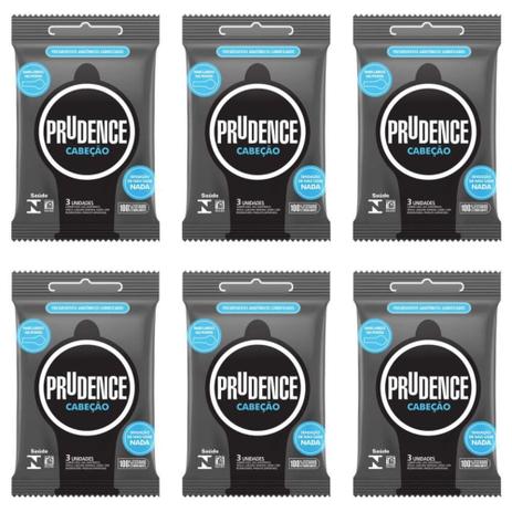Prudence Cabeção Preservativos C/3 (Kit C/06) Menor preço em Prudence Cabeção Preservativos C/3 (Kit C/06)