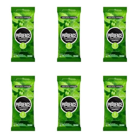 Prudence Preservativo Cores/Sabores Hortelã C/6 (Kit C/06) Menor preço em Prudence Preservativo Cores/Sabores Hortelã C/6 (Kit C/06)