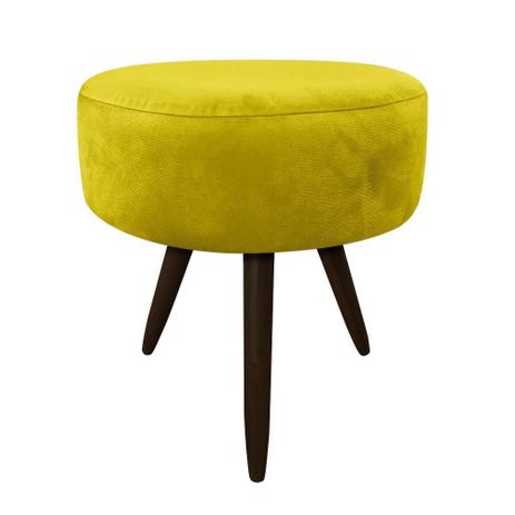 Puff Banqueta Berlim Redondo Suede Amarelo Pés Tabaco - DRossi é ruim? Puff Banqueta Berlim Redondo Suede Amarelo Pés Tabaco - DRossi é boa?
