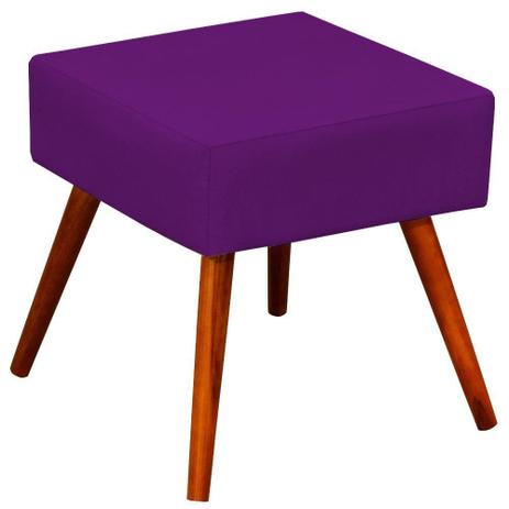 Puff Banqueta Decorativa com Pés Palito Lívia Suede Roxo - LymDecor é ruim? Puff Banqueta Decorativa com Pés Palito Lívia Suede Roxo - LymDecor é boa?