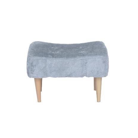 Puff Banqueta Short Pelúcia Cinza - Stay puff Menor preço em Puff Banqueta Short Pelúcia Cinza - Stay puff
