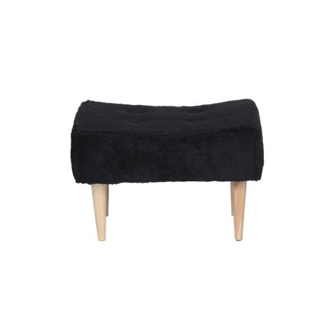 Puff Banqueta Short Pelúcia Preto - Stay puff Menor preço em Puff Banqueta Short Pelúcia Preto - Stay puff