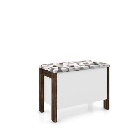 Puff Bau Branco e Nogal - Tecno mobili é ruim? Puff Bau Branco e Nogal - Tecno mobili é boa?