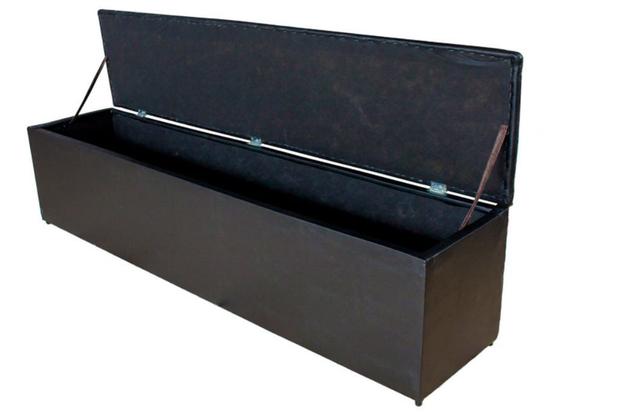 Puff Bau Calçadeira Recamier Queen Preta 1,60 - Brasil Colchões Menor preço em Puff Bau Calçadeira Recamier Queen Preta 1,60 - Brasil Colchões