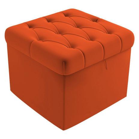 Puff Baú Capitonê Quadrado Suede Laranja - DRossi é ruim? Puff Baú Capitonê Quadrado Suede Laranja - DRossi é boa?