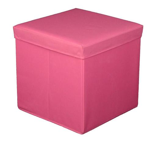 Puff Baú Desmontável com Tampa Rosa - A casa móveis é boa?