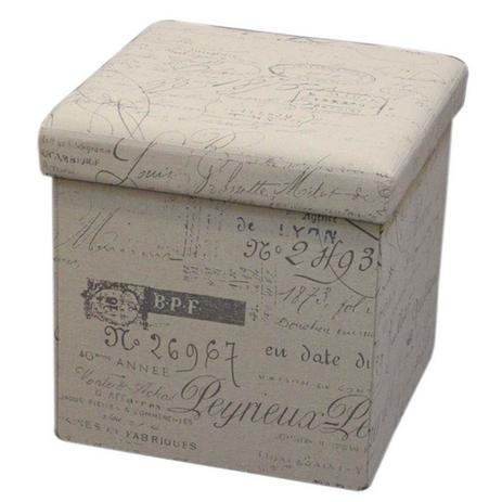 Puff Baú Figure Quadrado 38x38 Desmontável - Inovakasa Menor preço em Puff Baú Figure Quadrado 38x38 Desmontável - Inovakasa