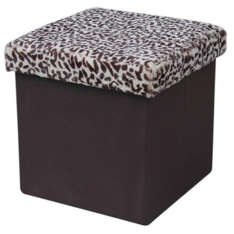 Puff Baú Onça Quadrado 38x38 Desmontável - Inovakasa é boa?