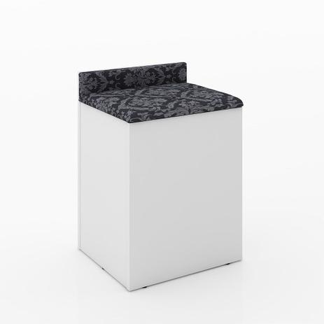 Puff Baú Pu2052 Branco Tec 369 - Tecno mobili Menor preço em Puff Baú Pu2052 Branco Tec 369 - Tecno mobili