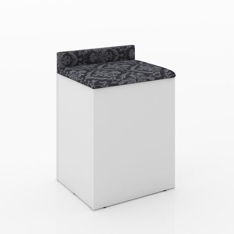 Puff Baú, Pu2052 - com Encosto, Branco Tec 369 - Tecno Mobili Menor preço em Puff Baú, Pu2052 - com Encosto, Branco Tec 369 - Tecno Mobili