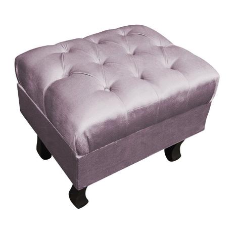 Puff Baú Retrô Luis XV Acetinado Animale Lilás - DRossi é boa?