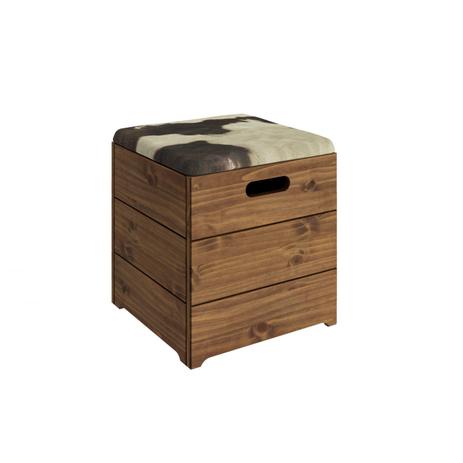 Puff Baú Rustic Line Móveis MPO Cera Xangai é boa?
